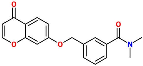 (图片) MC005905 N,N-Dimethyl-3-[(4-oxo-4H-chromen-7-yl)oxy-Me]benzamide